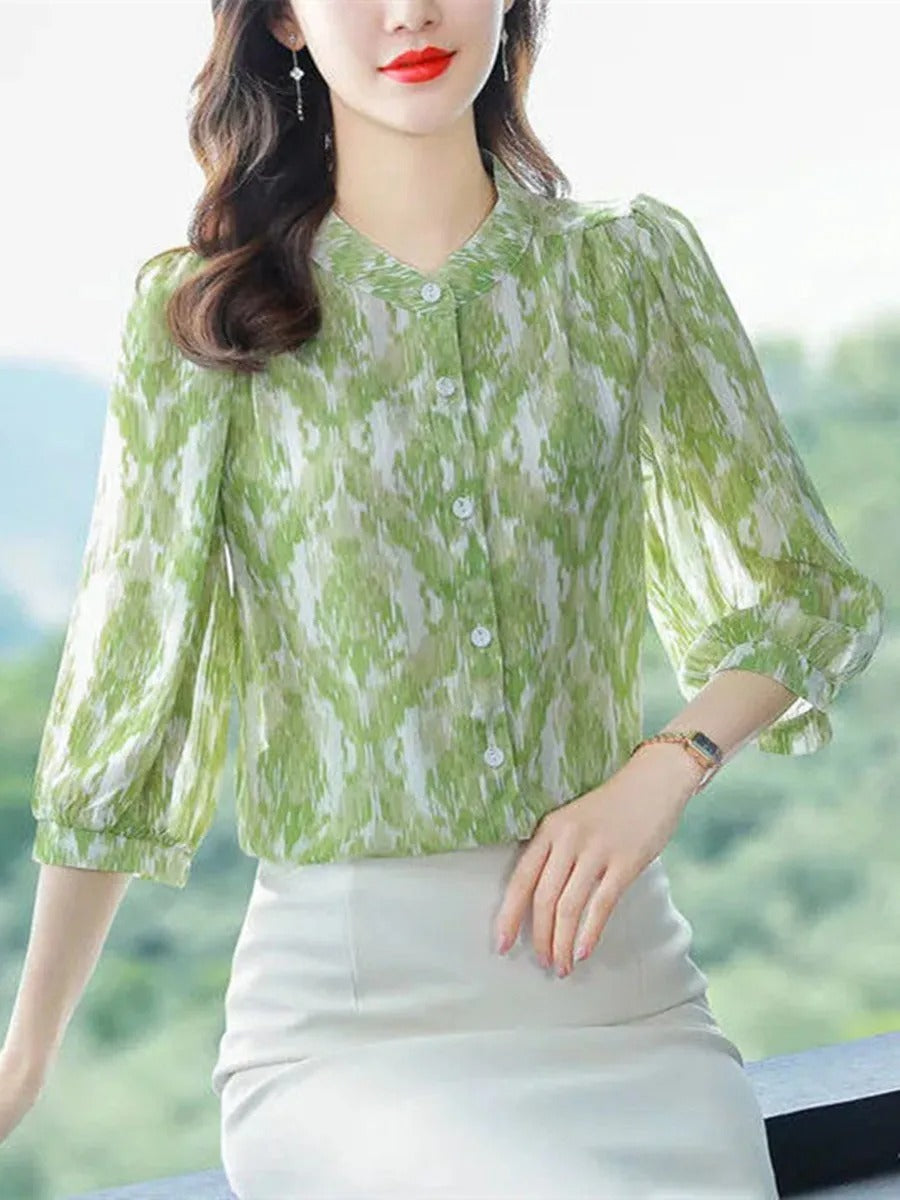 Floral Breeze Chiffon Top