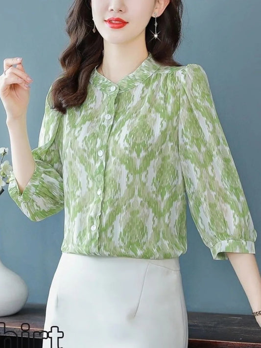 Floral Breeze Chiffon Top